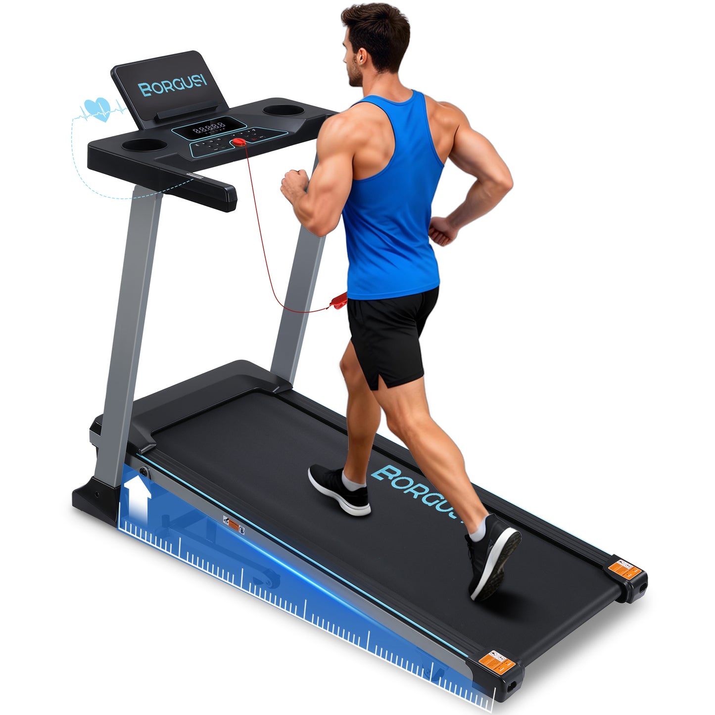 47.3" Smart Treadmill with Auto Incline