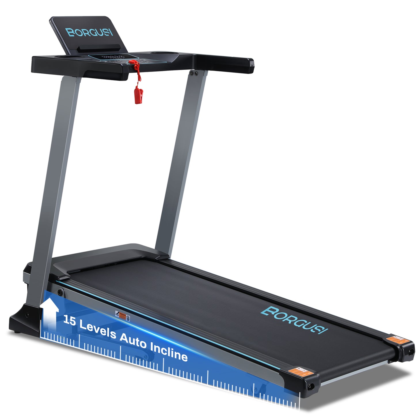 47.3" Smart Treadmill with Auto Incline
