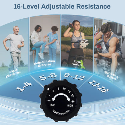 Recumbent Exercise Bike - Quick Adjust Seat, 400LB Weight Capacity, Backlit LCD Monitor