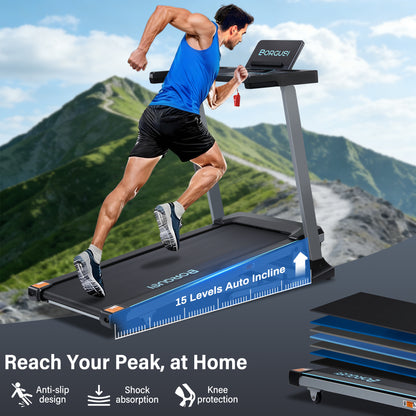 47.3" Smart Treadmill with Auto Incline