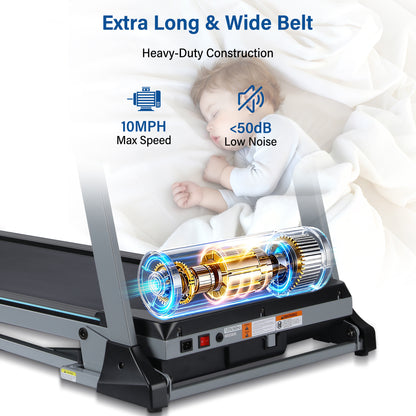 47.3" Smart Treadmill with Auto Incline